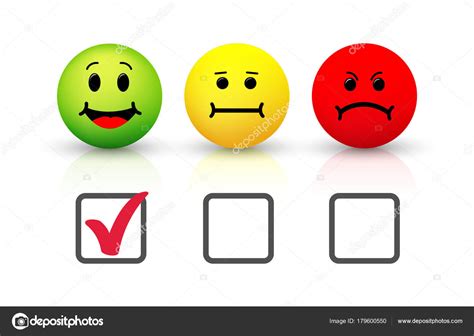 Smiley Icon Emoticons Positive Neutral And Negative Vector Illustration Isolated On White