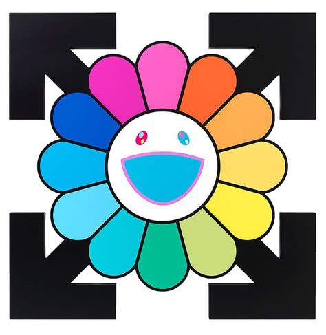 Buy 'takashi murakami happy flower' by edvinp as a sticker. Takashi Murakami x Off White | Takashi murakami, Murakami ...