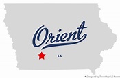 Map of Orient, IA, Iowa