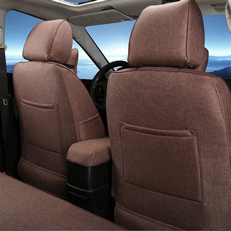 buy autodecorun automotive custom exact fit flax cloth car seat covers for nissan patrol y62 y60