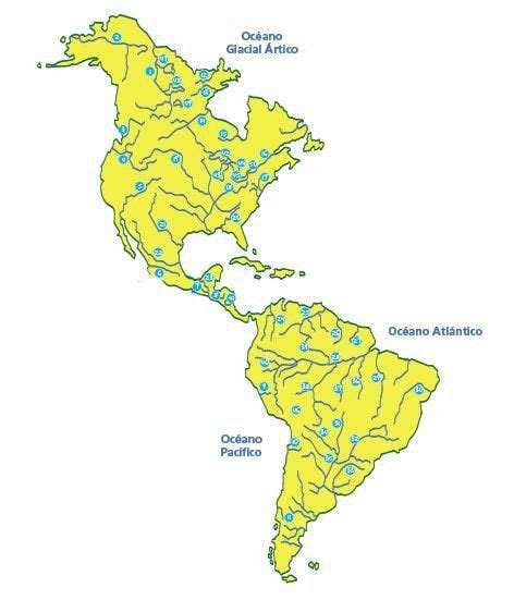 Mapa Hidrografico De America Completo In Hidrografia De America Mapa Images The Best