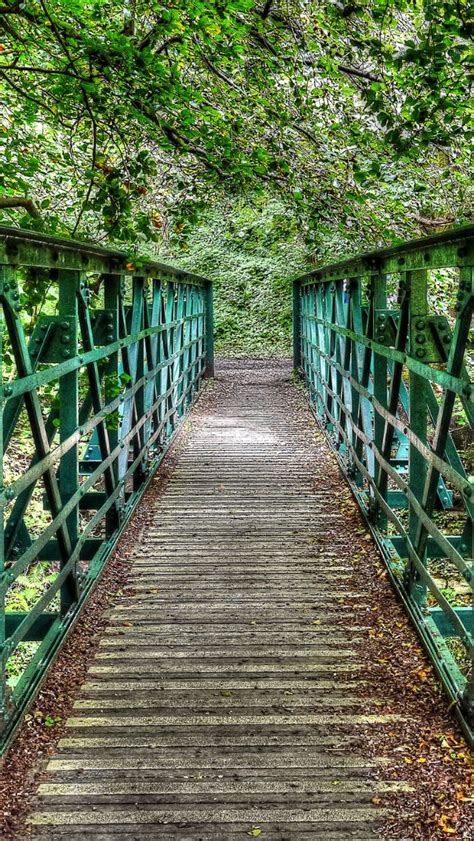 Foot Bridge Over The River Rhymney Machen Source Flickr