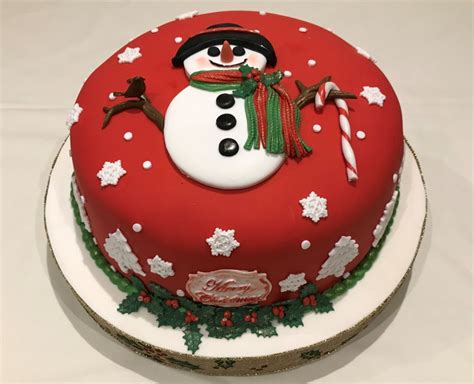 Snowman Christmas Cake 2018