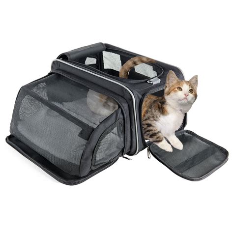 Fypo Travel Cat Carrier For Cats Large Soft Sided Collapsible Cat