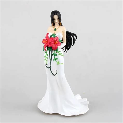 23cm One Piece Boa Hancock Sexy Wedding Dress Anime Collectible Action