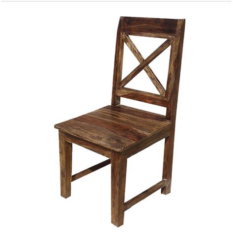Dallas Ranch Solid Wood X Back Dining Chair Set Of 2