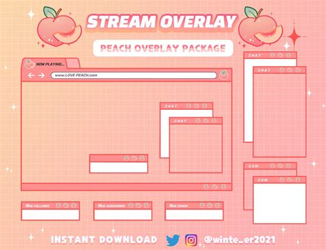 Twitch Pink Aesthetic Pixel Computer Customizable Screen Etsy