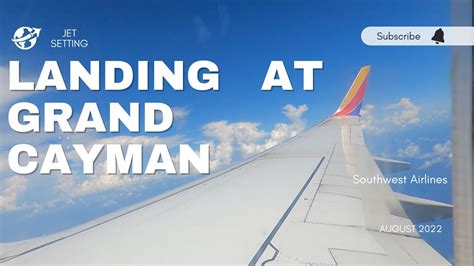 Low Angle Southwest Airlines Landing At Grand Cayman After Dodging Ominous Clouds Youtube