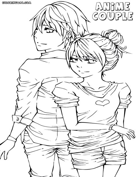 Anime Girl Love Coloring Pages Coloring Pages
