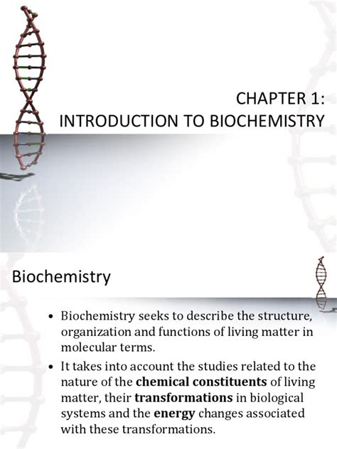 Introduction To Biochemistry
