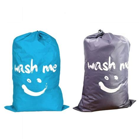 2 Pack Extra Large Travel Laundry Bag Rip Stop Nylon Heavy Duty Dirty