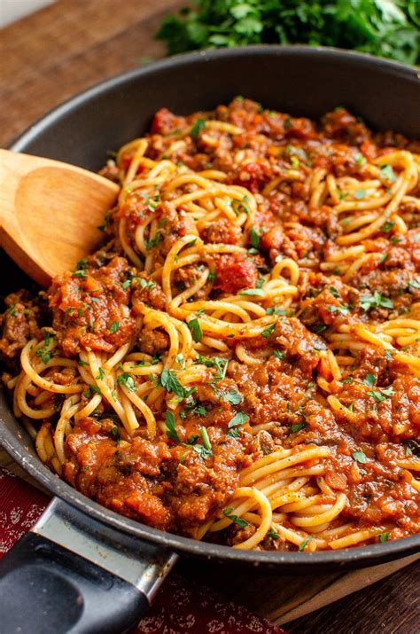 Tweet Napier Hektar Spaghetti Bolognese Kochen Produktion Lesen Hand