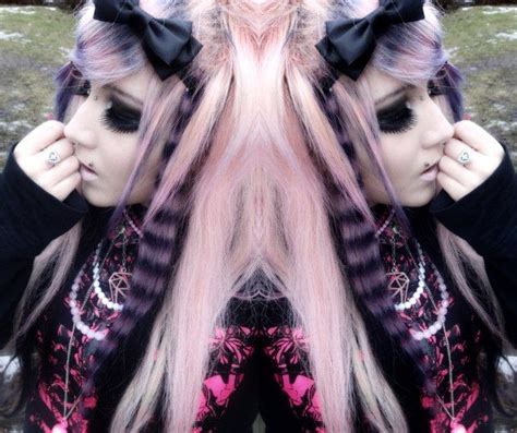 Pink Emo Scene Hair Girl