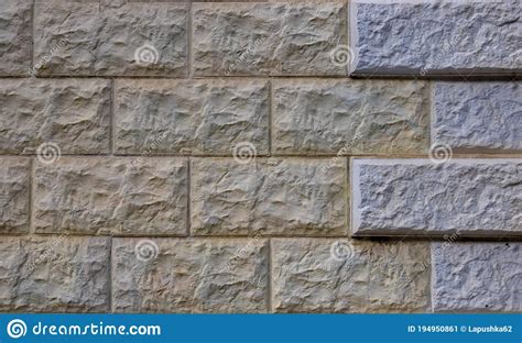 Gray Rough Tiles On The Wall Background Texture Stock Image Image Of