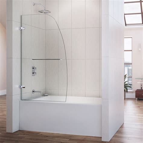 Be sure about the frame type. DreamLine Aqua Uno 58" x 34" Pivot Frameless Hinged Tub ...