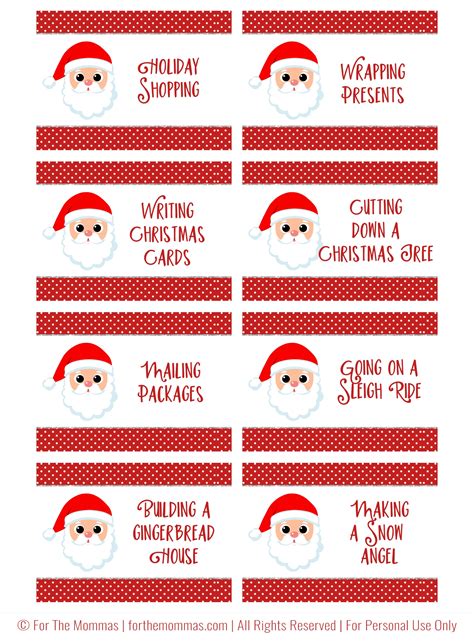 Christmas Charades Free Printable Start A New Holiday