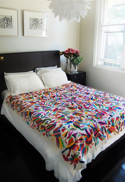 Love And Want This Multicolour Mexican Bedspread Mexican Home Decor