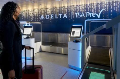 Delta Opens Tsa Precheck Lobby Bag Drop And Biometric Check In At