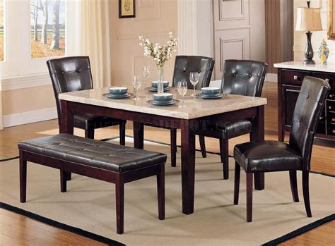 From the latest styles of dining room tables to bar stools, ashley homestore combines the latest trends with technology to give you the very best for your home. Faux Marble Top Modern Dining Table w/Optional Items