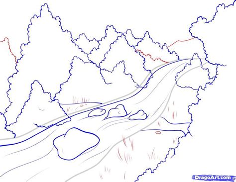 Drawings Of Rivers And Streams Vanheusenpoloshirts