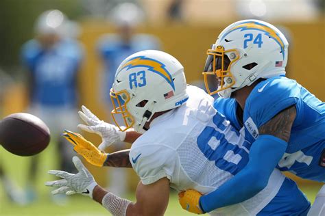 Chargers Training Camp A Shorter Day After Two Straight Practices In Pads The Athletic