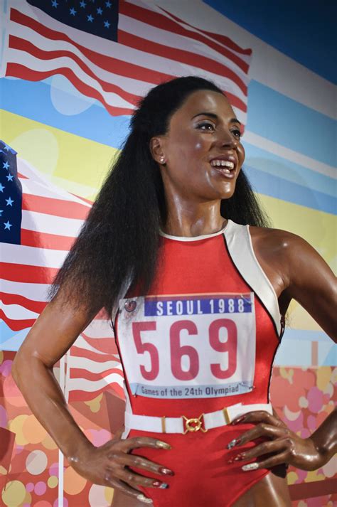 Flo jo was a magnificent athlete and had a beautifully well developed and sculptured body. Florence Griffith-Joyner at Madame Tussaud's New York | Flickr
