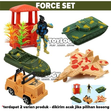 jual mainan anak laki tentara set pesawat kapal tank mobil pos army benteng militer force perang