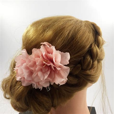 Grand Opening Promotion Buy 1 Get 1 Free Pink Peony Flower Hair
