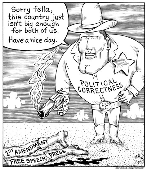 Political Correctness Sheriff Cartoon Political Correctness Kills