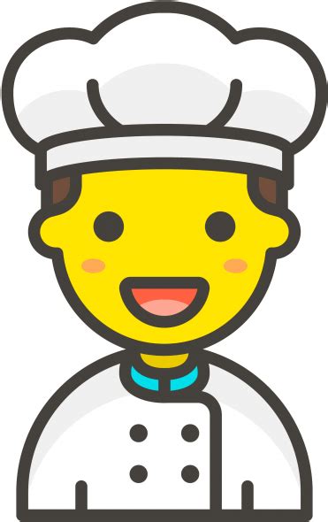 Chef Man Emoji Transparent Emoji Chef Clipart Large Size Png Image