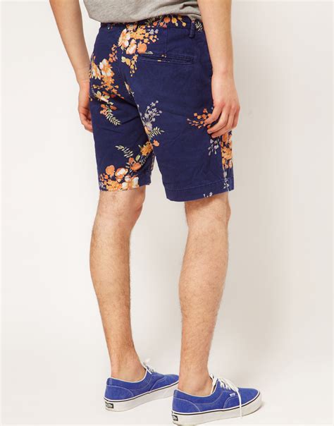 The ground color is black with floral pops of. Lyst - Scotch & Soda Scotch Soda Floral Pattern Shorts in ...