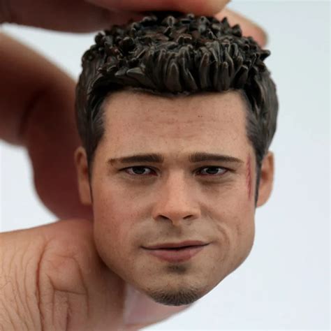 16 Scale Brad Pitt Head Sculpt With Cigar Sunglass For 12in Action