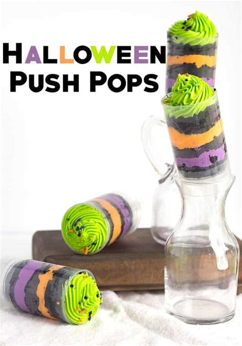 Easy Halloween Push Pops