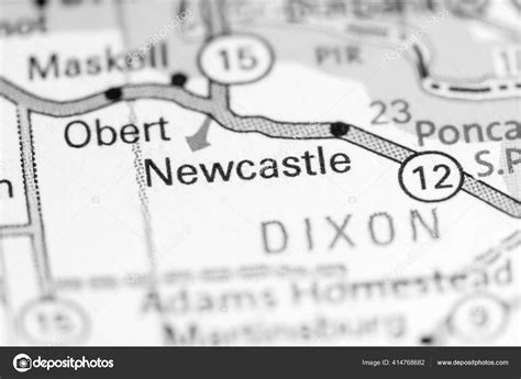 Newcastle Nebraska Usa Map Stock Photo By ©aliceinwonderland2020 414768682