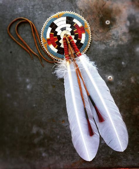 beautiful and amazing beaded eagle feather native american feathers