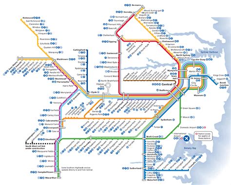 Sydney Rail Transport Map Transport Map Orange Line Train Projects