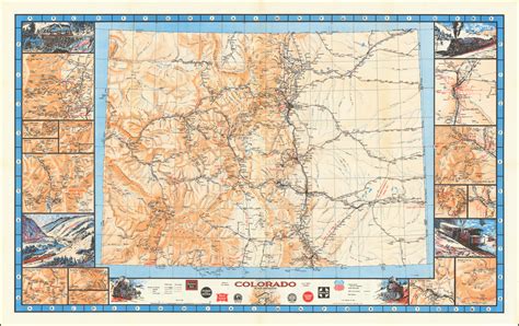 Colorado Railroads Barry Lawrence Ruderman Antique Maps Inc