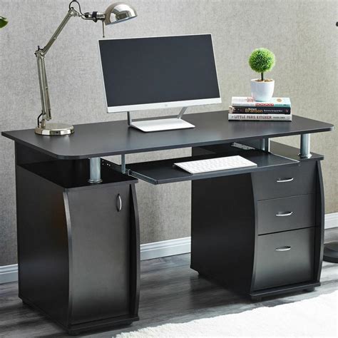 Computer Desk Pc Laptop Writing Table Workstation With Stroage Drawers