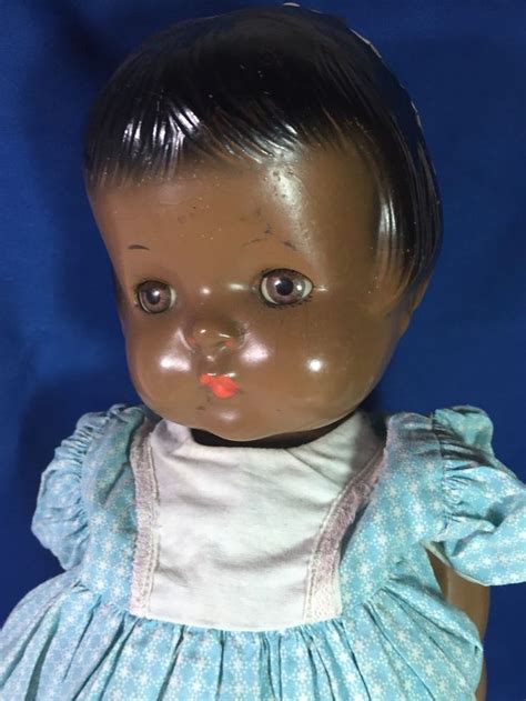 Vintage Effanbee Patsy Ann Doll Composition Rare African American Black