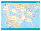 USA Karte: Alle 50 Bundesstaaten auf einen Blick