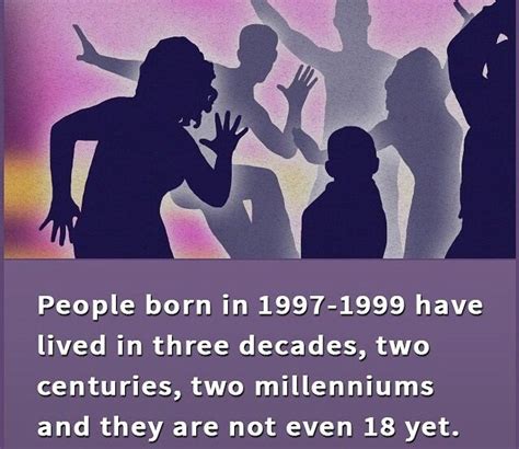 People Born In 1997 1999 Have Lived In Three Decades Two Centuries And Two Millenniums And