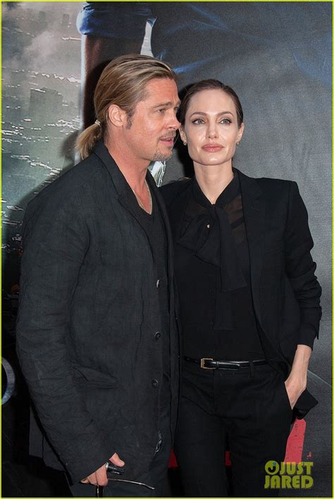 Angelina Jolie And Brad Pitt World War Z Paris Premiere Photo