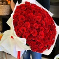 100 Red Roses Hand-crafted Bouquet in Miami , FL | Luxury Flowers Miami