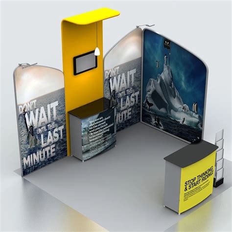 Office Trade Show Displays 10ft Portable Tension Fabric Trade Show