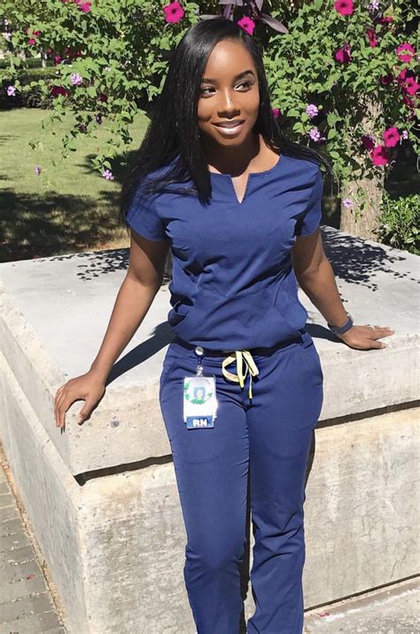 pin by deanna wilson on black nurses‍⚕️ nursing fashion scrub style beautiful nurse