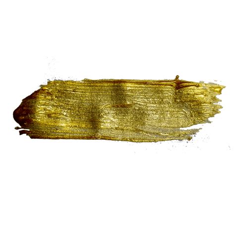 Golden Paint Stroke Brush Effect Clipart Golden Gold Brush Stroke