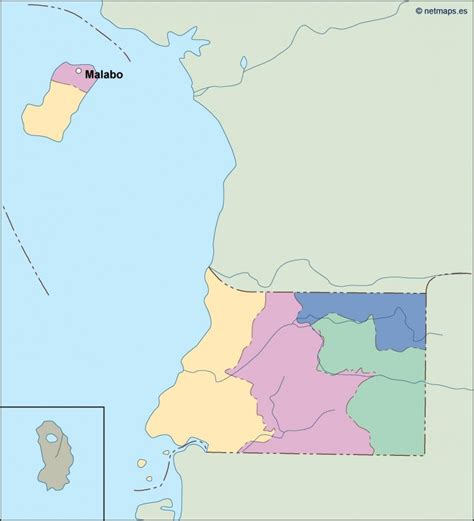 Equatorial Guinea Political Map Vector Eps Maps Eps Illustrator Map