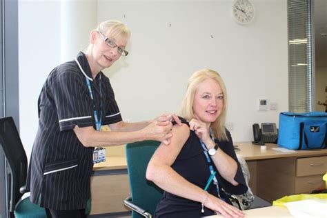 Executives Lead The Way For Staff Flu Campaign Blackpool Teaching Hospitals Nhs Foundation Trust