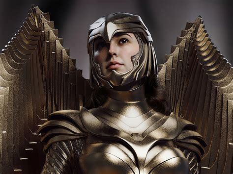 1152x864 Wonder Woman 1984 Golden Wing Armor 4k 1152x864 Resolution Hd