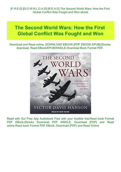 Free Download Read The Second World Wars How The